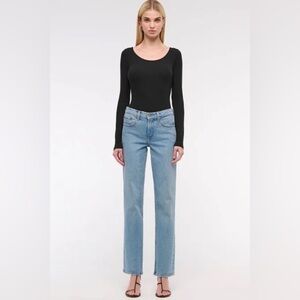 Abercrombie & Fitch Mid Rise Straight Vintage Wash Denim Jeans 28